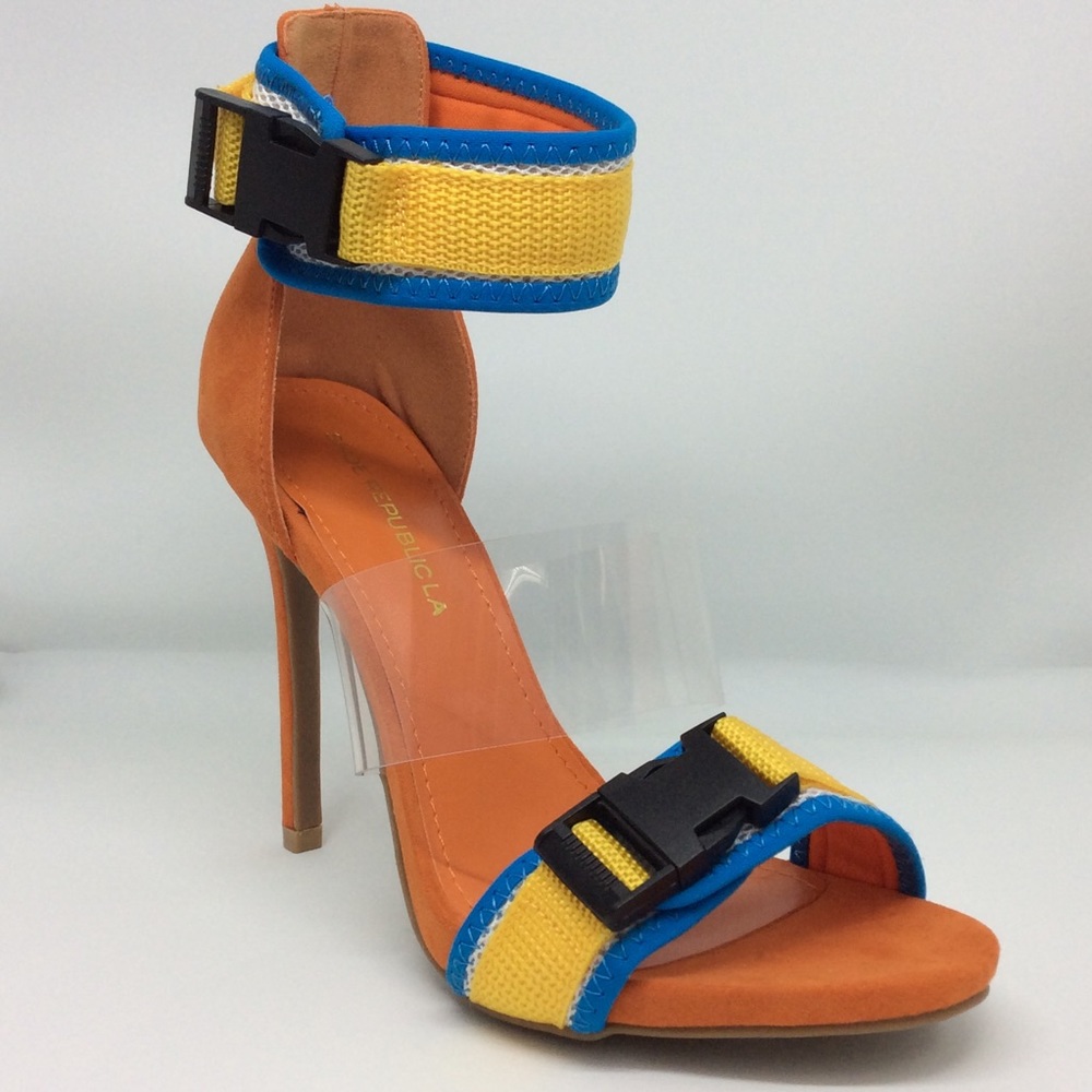 Kerri /Heel Sandal Orange.